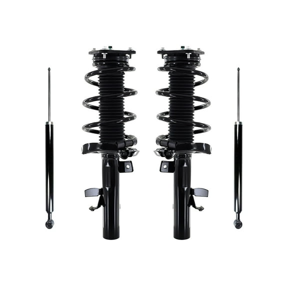 Set 4 Front Quick Complete Strut-Coil Spring-Rear Shock For 2013-2018 Ford C-Max Hybrid Monotube Performance Upgrade