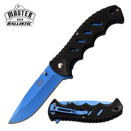 SPRING-ASSIST FOLDING POCKET KNIFE Black Blue Blade Classic Utility Worker