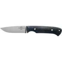 White River Knives Hunter Fixed Blade Knife 3.5" Drop Point CPM S35VN Stonewashed Blade Burlap Micarta Handle Black