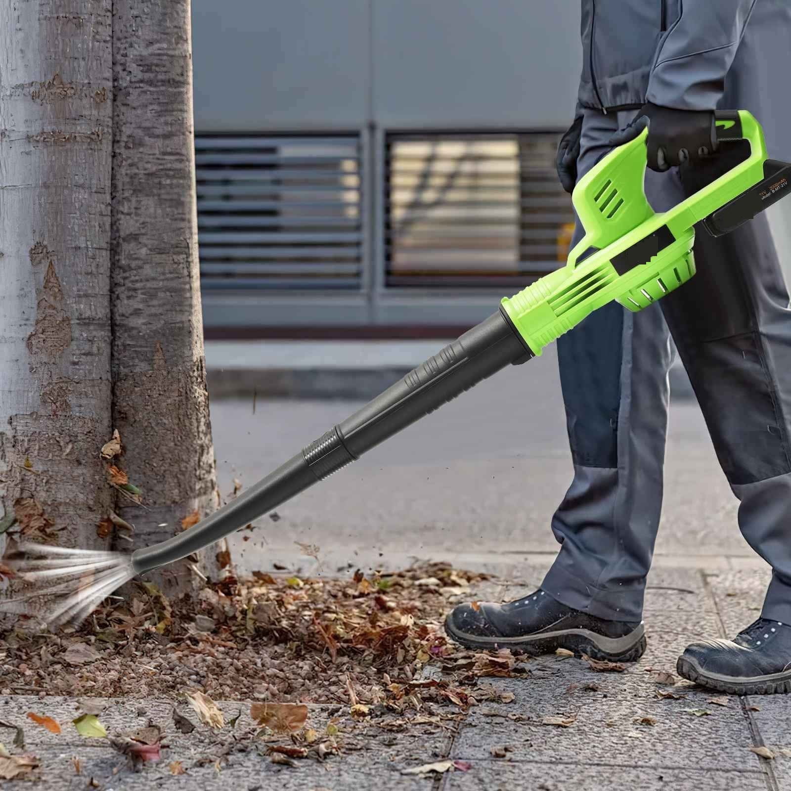 3000W Cordless Electric Air Blower Leaf Snow Blower Dust Collector Sweeper Adjustable Speeds Garden Power Tools