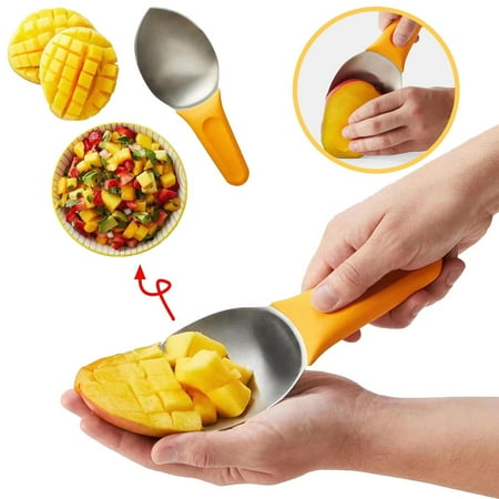 

Cuhas Mangoes Prep Tool Dicer Tool Mangoes Peeler Fruit Slicers Divider Easy Kitchen Tool