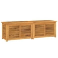 thumbnail image 4 of vidaXL Patio Storage Box Outdoor Cushion Storage with Bag Solid Wood Teak, 4 of 58