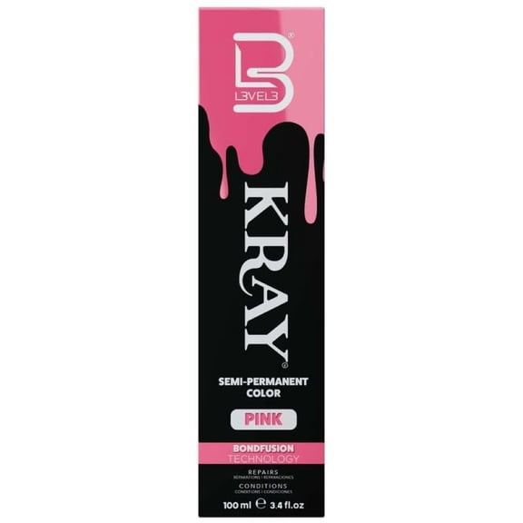 Level 3 Kray Semi Permanent Hair Color - Semi Permanent Hair Dye with Aloe Vera