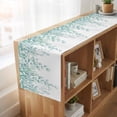 thumbnail image 6 of Table Runners 72 Inches Long Dress Scarves, Eucalyptus Leaves Farmhouse Kitchen Table Runner, Coffee Tablerunners, Turquoise Summer Botanical Weeping 14x72 Inch, 6 of 9