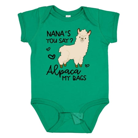 

Inktastic Nana s You Say Alpaca My Bags Gift Baby Boy or Baby Girl Bodysuit