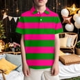 thumbnail image 2 of Gunia Boys Polo Shirt Striped Polka Print Short Sleeve Shirt Chest Pocket Casual Playwear Top Toddler Youth Summer 3-14 Years, 2 of 4