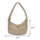 thumbnail image 5 of Bolsas de hombro para mujer Bolsa de compras de color sólido simple acolchado de tela (caqui) Ndcxsfigh Para Estrenar, 5 of 9