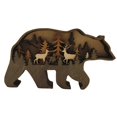 thumbnail image 1 of Adorno De Animales De Madera Con Luz Led Estilo Retro Silueta De Oso Pardo Decoración Creativa De Animales Del Bosque Para El Hogar Y La Oficina Inevent HA016136-00, 1 of 7