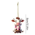 thumbnail image 4 of TUITOONM 2pcs Cute Animal Pendant Christmas Trees Bedroom Door Window Wall Decoration Festival Party Scene Arrangement Christmas Hanging Gifts, 4 of 4