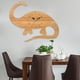thumbnail image 3 of Reloj de pared de dinosaurio con pilas, de cuarzo, ideal para decoración de pared de hotel. diplodocus, 3 of 9