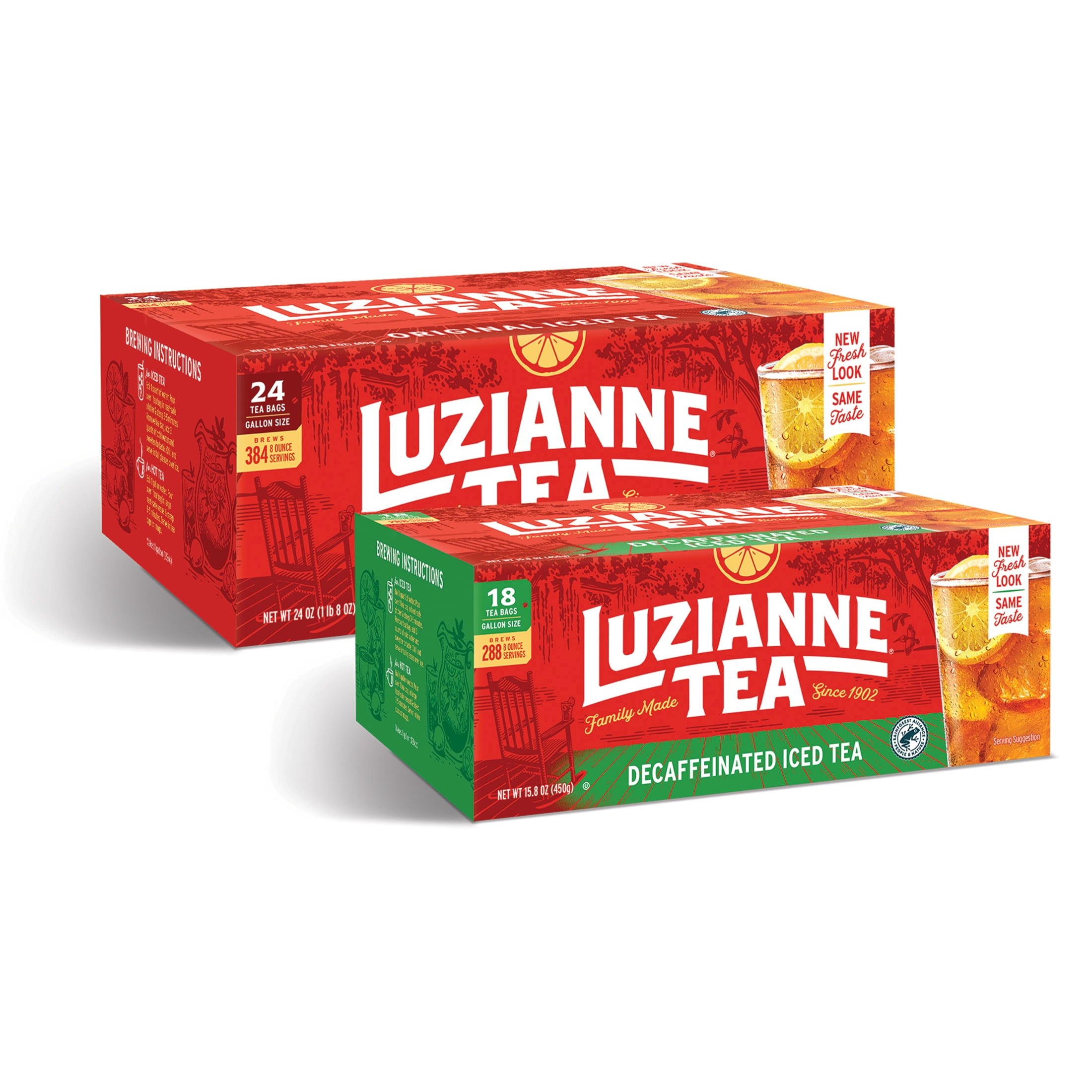 Luzianne Black Iced Gallon Tea Bags, 24 Count