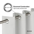 thumbnail image 6 of Deconovo Blackout Curtain Thermal Insulated Full Light Blocking Drapes with Silver Coating, 52x84 inch,Greyish White,2 Panels, 6 of 7