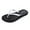 Black-White, variant on Litfun Slim Flip Flops for Women Casual Thong Flat Sandals Soft Rubber Slip on Sandals,Black,8-8.5