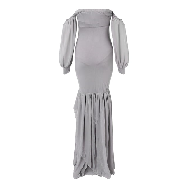 Vêtements de Maternité Robe d'Allaitement Fournisseur Robe de Maternité Femmes en Maille Sans Manches Robe de Séance Photo Traînante
