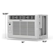 Midea 6,000 BTU EasyCool Electronic Window Air Conditioner with Remote Control, White, MAW06R1YWT-S