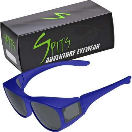 

Enfold Over Prescription Safety Rated Eyewear Frame Color: Blue Frame Lens Color: Smoke Lenses