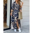 thumbnail image 3 of Oyyn Women's Button Down Long Sleeve Shirt Dress - Casual Loose Maxi Dress, S-XXL Sizes, 3 of 6