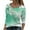 Green, variant on IROINNID Ladies Long Sleeve T Shirts Crewneck Floral Flower Print Pullover Tops Blouse,Green
