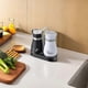 thumbnail image 3 of Salt and Pepper Shakers Set, Durable Glass and Aluminum Kitchen Accessories with SP Labels (2 Pack, Black), 3 of 5