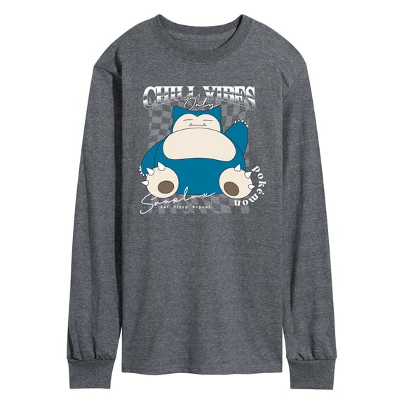 Pokémon - Snorlax Chill Vibes Men's Long Sleeve Graphic T-Shirt