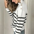 thumbnail image 6 of Arlun Fall Sweaters for Women 2025 Striped Turtleneck Ribbed Knit Sweater Trendy Long Sleeve Loose Pullover Jumper Winter Warm Soft Comfort Fashion Clothing White XL, 6 of 6