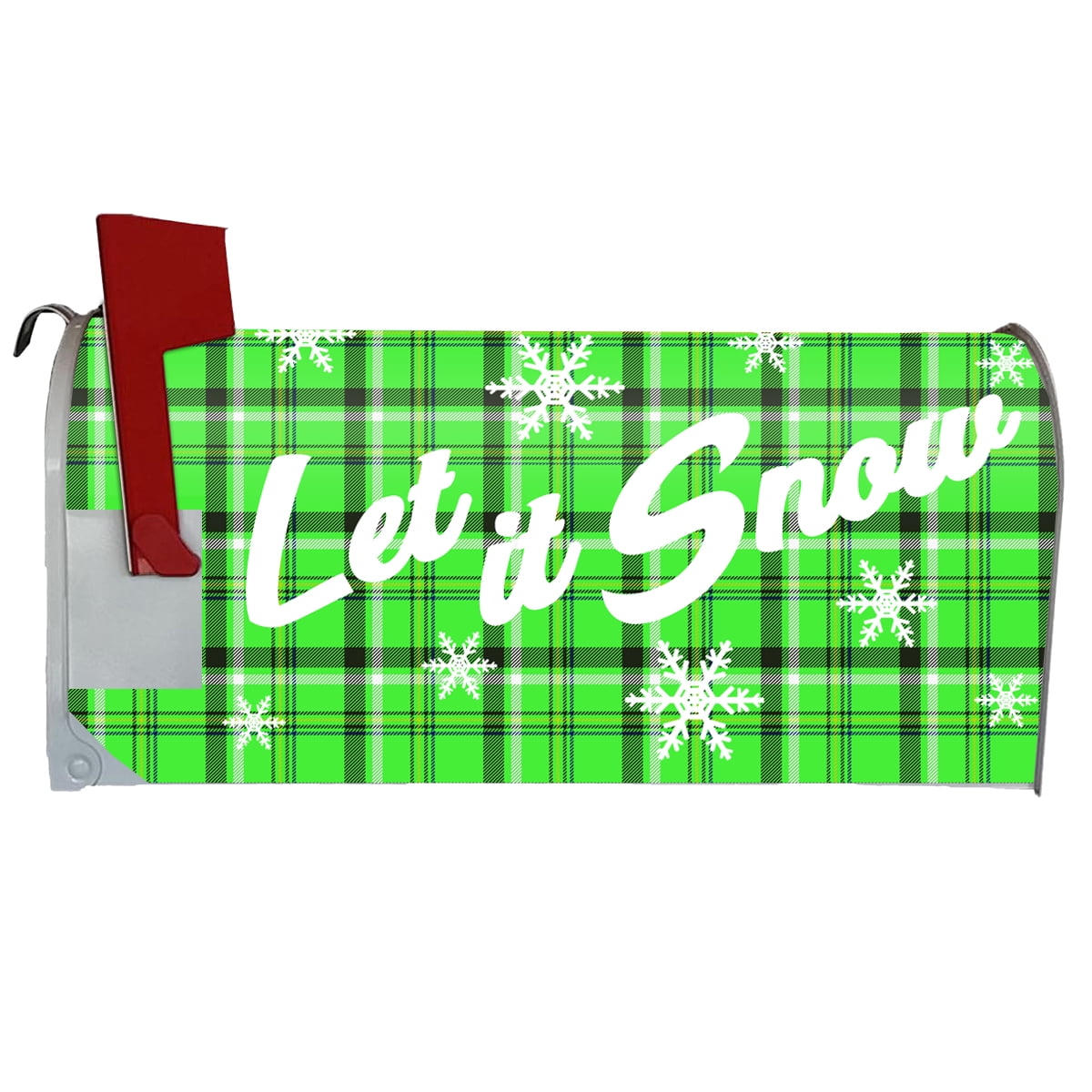VWAQ Holiday Mailbox Covers Magnetic Christmas Mailbox Decor - 25.5"H X 20.75"W MBM50 GREEN