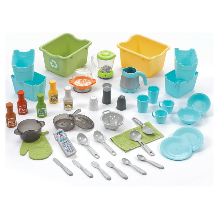 Step2 Mixin Up Magic Brown and White Plastic Toddler Kitchen