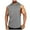 Gray, variant on JTieacloth Men's Shirts Men Solid Color Brushed Camisole Hooded Sleeveless Sports Fitness Breathable Vest Casual Loose Comfortable Vest