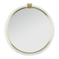 thumbnail image 6 of SAFAVIEH Couture Donzel 26" x 26" Brass Contemporary Wall Mirror, 6 of 8