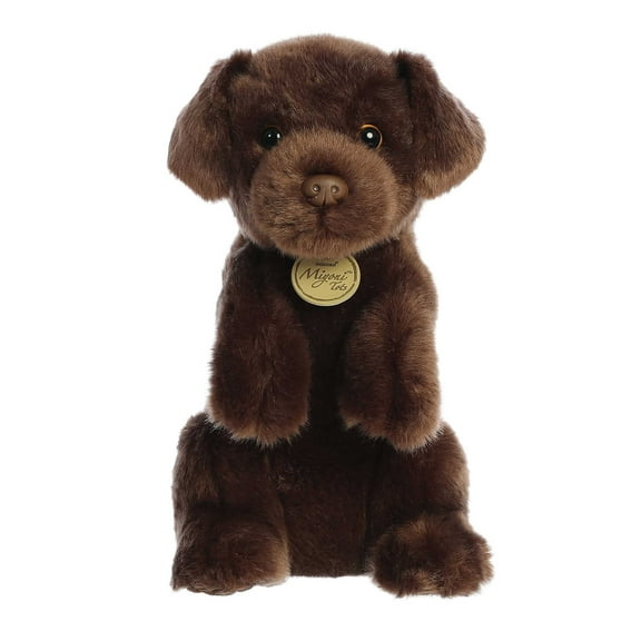 Aurora - Medium Brown Miyoni Tots - Sitting Pretty 11" Chocolate Lab - Adorable Stuffed Animal