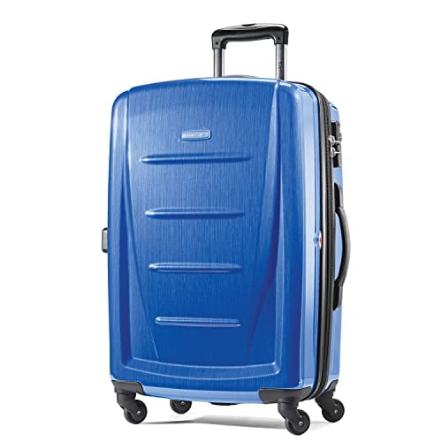 Basics Hardside Spinner Luggage - 20-Inch, Navy Blue
