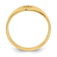 thumbnail image 2 of 14k Polished Cut-out Cross Ring in 14k Yellow Gold - Size 8, 2 of 3
