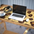 thumbnail image 3 of Long Mouse Pads for Desk,Yellow and Brown Of Leopard Print Desk Mats on Top Of Desks, Desk Mouse Pad Extra Large with 3mm Non-Slip Base and Stitched Edge for Gaming,Office,Work,Home 35.4"x15.7", 3 of 6