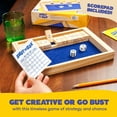 thumbnail image 4 of Shut The Box by Relatable – Classic Wooden Dice Family Game for Kids and Adults, Fun Math and Strategy Game for Ages 8+, 4 of 8