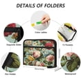 thumbnail image 3 of Accordion File Organizer with Zip Closure 13 Pockets Expanding File Folder Letter A4 Paper Document Organizer for Home Office Floral Pattern with Roses, 3 of 7