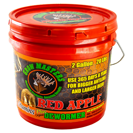 Grow Masters Deer Mineral Supplement 2 Gallon Bucket 20 LB Red Apple Flavored