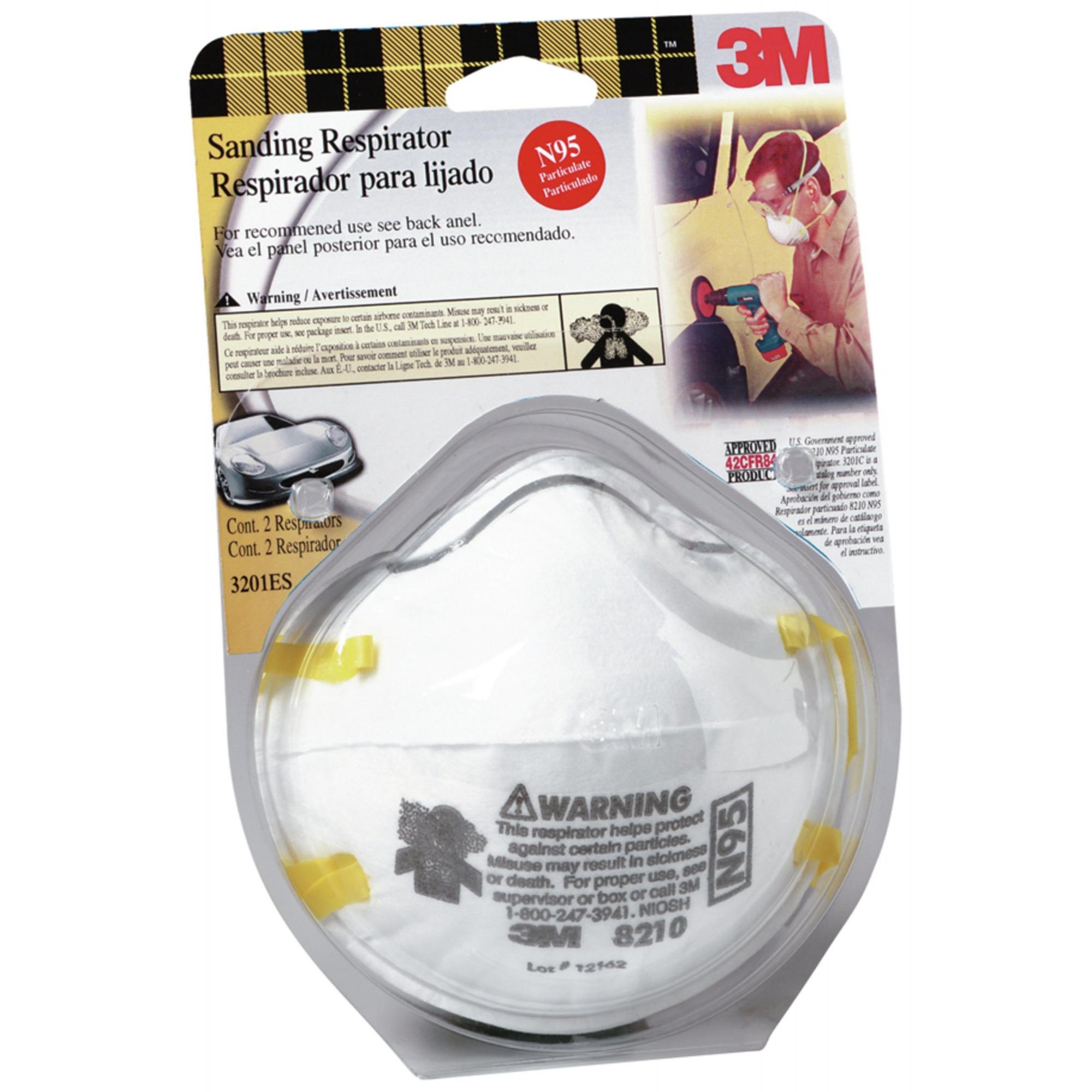 3M Sanding Respirator, 03201, 2/Pack BrickSeek