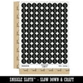 thumbnail image 2 of Nutmeg Shell Seashell Beach 200+ Round Stickers - Black - Gloss Finish - 0.50" Size, 2 of 3