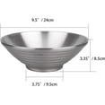 thumbnail image 6 of ABCISI Soup Bowls Ramen Bowls, SUS304 Stainless Steel Double Walled Serving Bowl for Udon Soba Pho Salad Cereal, Heat Resistant Food Serving Bowl Kitchen Supplies for Home Restaurant, 9.5-Inch(2 Pcs), 6 of 8