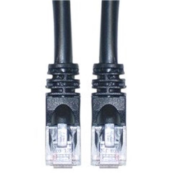 CableWholesale 10X8-02225 Cat6 Noir Ethernet Patch Cable Snagless Moulé Boot 25 Pieds