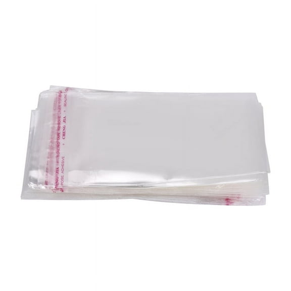 200 Clear Self Adhesive 7cm x 13cm Peel and Seal Plastic Bags