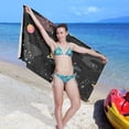 thumbnail image 6 of Coolnut 31"x71" Beach Towel with Travel Bag, Cartoon Galaxy Planets Space Oversized Sand Free Camping Towel Quick Dry Pool Bath Sport Towels, 6 of 6