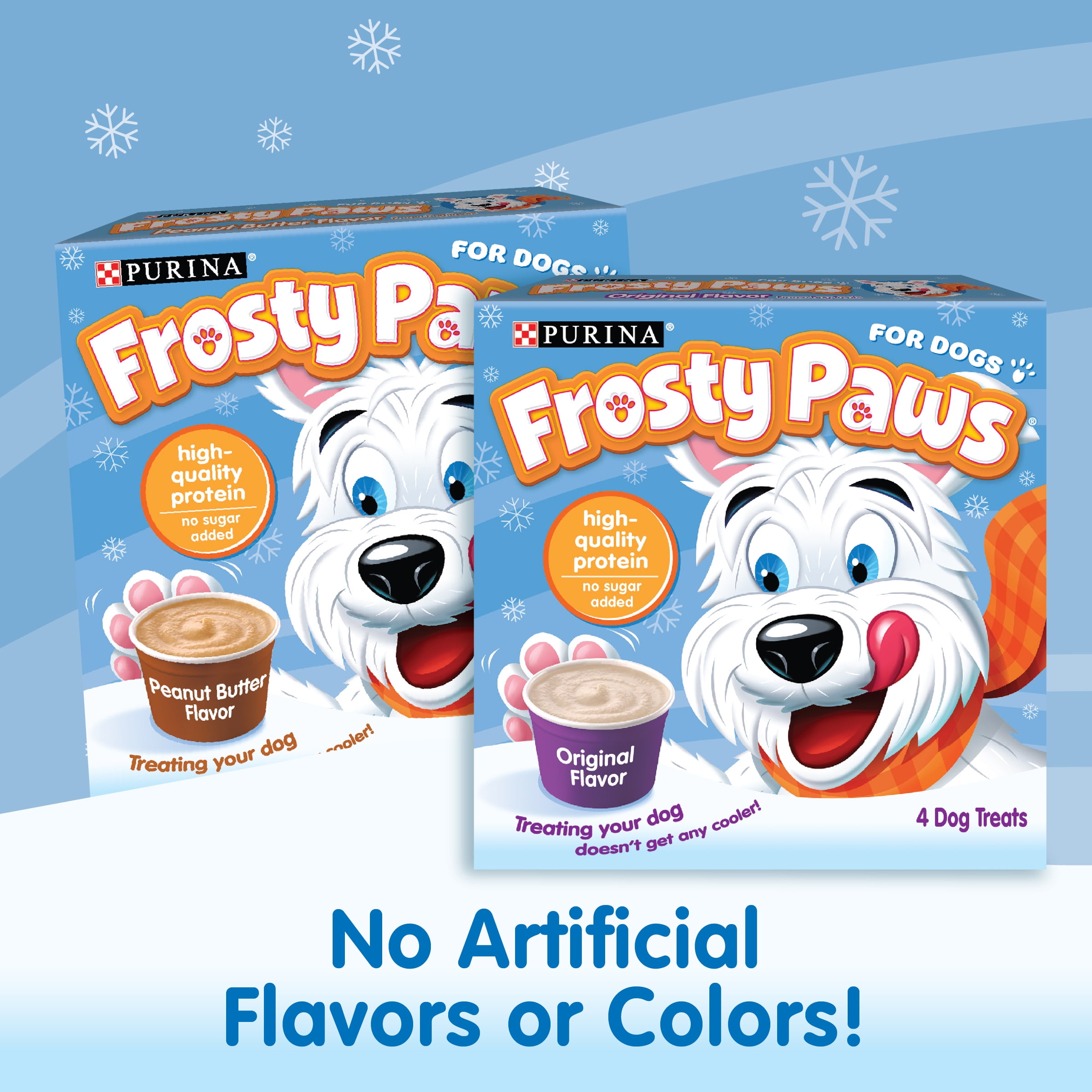 Purina Frosty Paws Peanut Butter Flavor Frozen Dog Treats, 4 Count -  Walmart.com