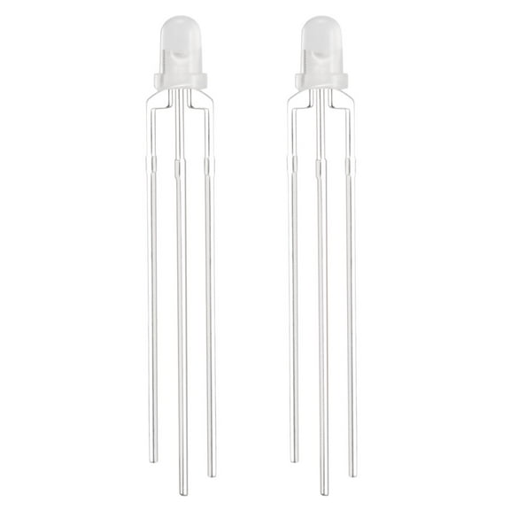 50pcs 3mm Red Blue Misty Common Cathode  Diode Electronics Emitting Light