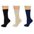 thumbnail image 6 of Sierra Socks Boys & Girls School Crew Socks, Organic Cotton, Midweight Uniform Fit, 3-Pack, 6 of 11
