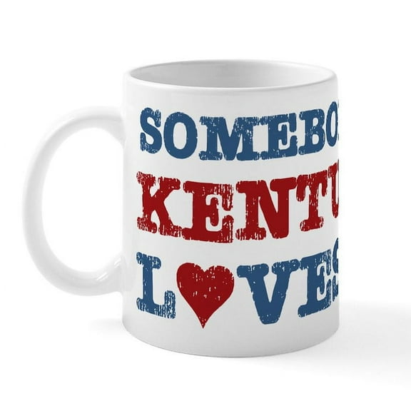CafePress - Somebody In Kentucky Loves Me Mug - 11 oz Ceramic Mug - Novelty Coffee Tea Cup