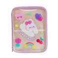 thumbnail image 1 of Clear Tablet Sleeve Bag Lovely Cartoon Bear Carrying Bags Transparent Storage, 1 of 5