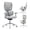 Gray, variant on Nouhaus Ergo Morph Black Mesh Ergonomic High Back Office Chair with 2-Zone Lumbar Support for Home Office & Gaming