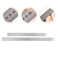 thumbnail image 3 of Miangastore 2Set Metal Measuring Ruler Stainless Steel Professional Design For Engineers, 3 of 8