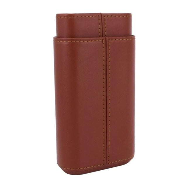 Caja de s Portátil Hecha de material cuero de PU, Estuche Que Lleva Del Del Viaje Forrado de CUTICAT Estuche de cigarros forrado de cedro